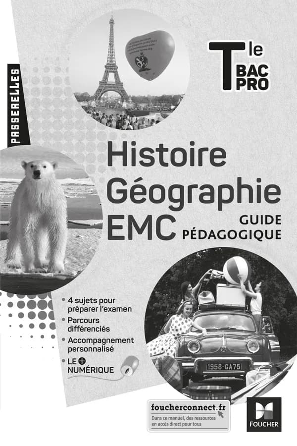 Passerelles : histoire-géographie-EMC ; terminale bac pro ; guide pédagogique (édition 2021)
