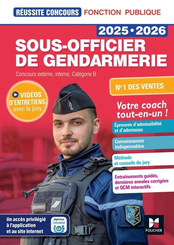 Sous-officier de gendarmerie : concours externe, interne, catégorie B ([Éd.] 2025-2026) Philippe Alban,... Valérie Béal,... Michaël Mulero,...