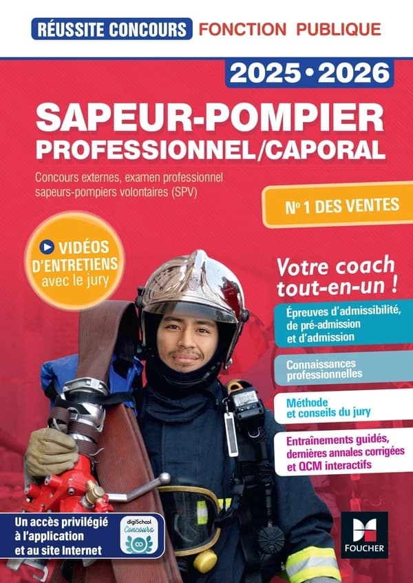 Sapeur-pompier professionnel, caporal : concours externes, examen professionnel, sapeurs-pompiers volontaires, SPV