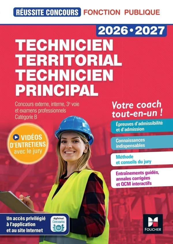 Technicien territorial, technicien principal : concours externe, interne, 3e voie, examens professionnels, catégorie B (Éd. 2026-2027) Christine Drapp,... Denis Magnin,...