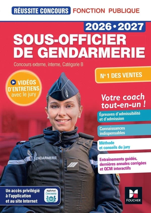 Sous-officier de gendarmerie : concours externe, interne, catégorie B ([Éd.] 2026-2027) Philippe Alban,... Valérie Béal,... Michaël Mulero,...