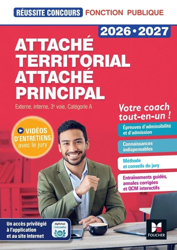 Attaché territorial, Attaché principal : Concours externe, interne, 3e voie et examens professionnels, catégorie A. 2026-2027