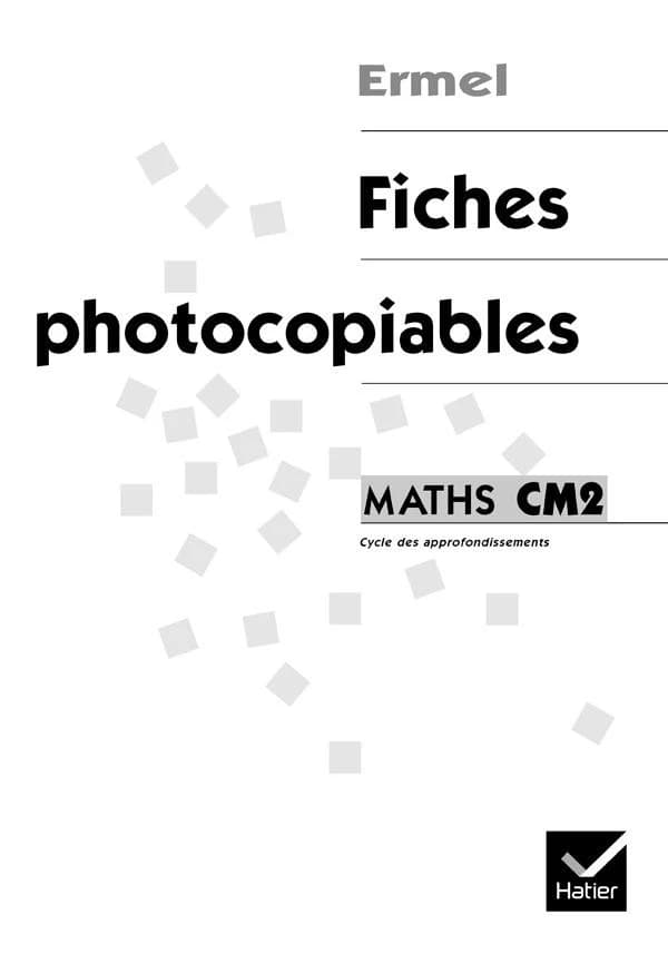 Ermel : mathématiques ; CM2 ; fiches photocopiables