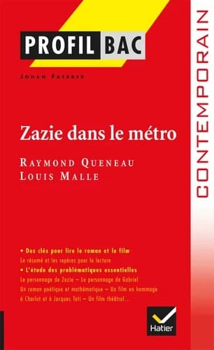 "Zazie dans le métro", Raymond Queneau, 1959, Louis Malle, 1960