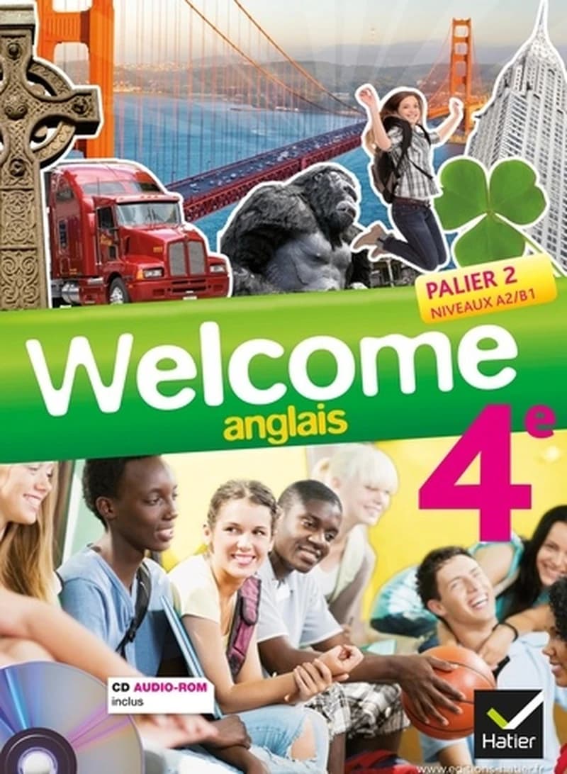 Welcome 4e : anglais : palier 2, niveaux A2