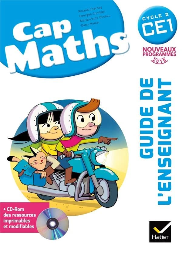 Cap maths : cycle 2, CE1 : nouveaux programmes 2016