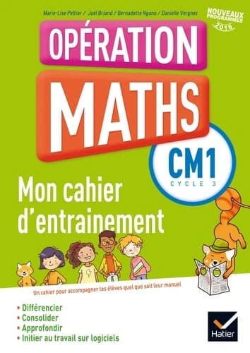 Opération maths ; CM1 ; fichier d'entraînement (édition 2016)