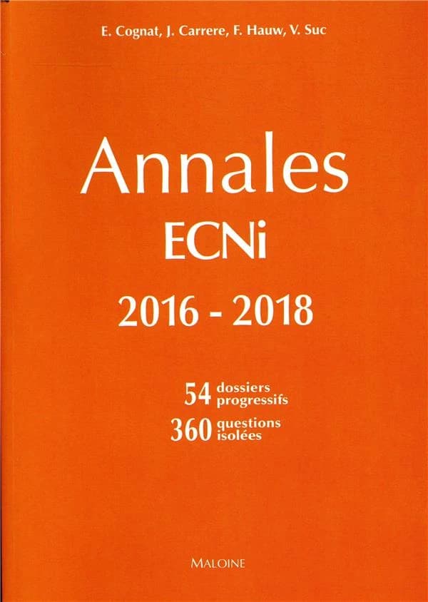 Annales ECNi 2016-2018
