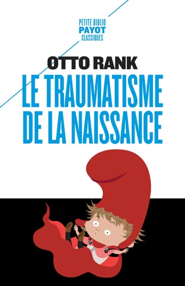 Le traumatisme de la naissance : influence de la vie prénatale sur l'évolution de la vie psychique individuelle et collective ([Nouv. éd]) Otto Rank ; trad. de l'allemand par Samuel Jankélévitch ; postf. du Dr Claude Girard