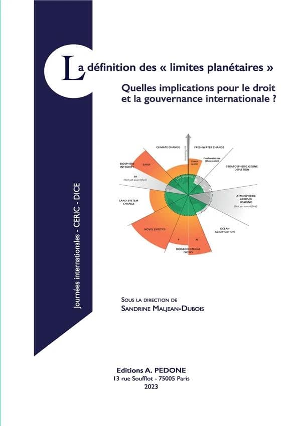 La définition des limites planétaires : quelles implications pour le droit et la gouvernance internationale ? : [colloque tenu à Sciences Po Aix, 12 et 13 mai 2022]