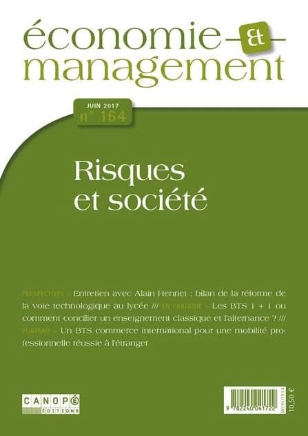 économie et management n.164 : risques et société