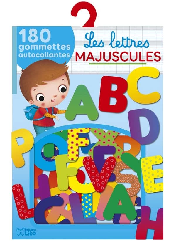 Les lettres majuscules : 200 gommettes autocollantes : [Autocollant]
