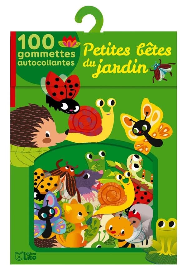 Petites bêtes du jardin : 100 gommettes autocollantes : [Autocollant]
