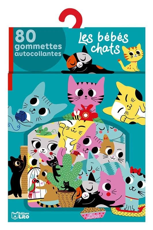 Les bébés chats : 80 gommettes autocolantes : [Autocollant]