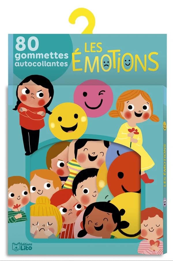 Les émotions : 80 gommettes autocollants : [Autocollant]