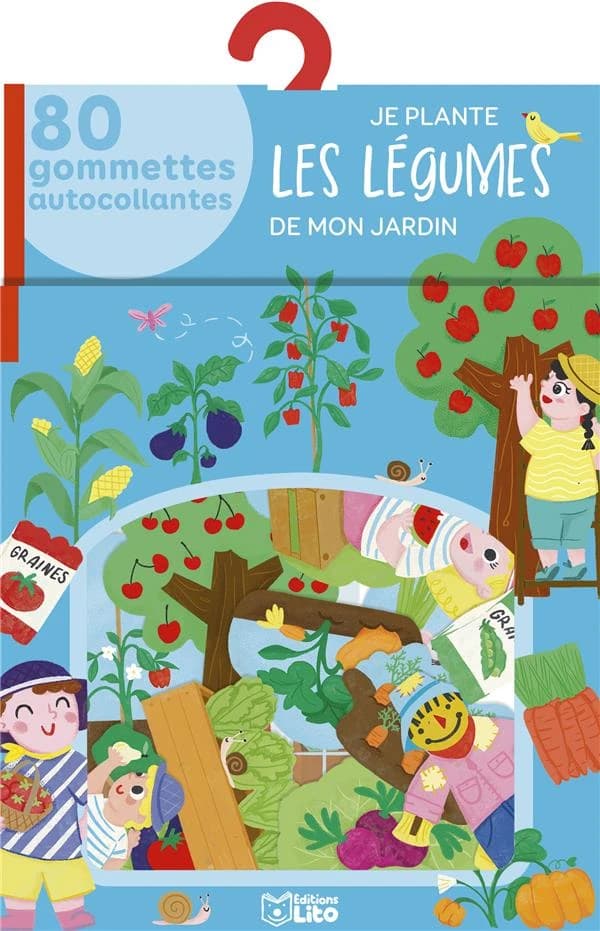Je plante les légumes de mon jardin : 80 gommettes autocollantes : [Autocollant]