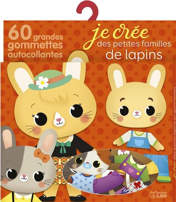 Les lapins : 60 gommettes autocollantes : dès 2 ans : [Autocollant]