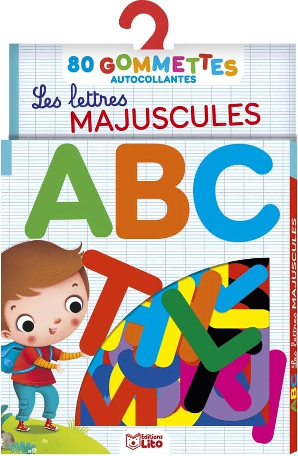 Les lettres majuscules : ABC : 80 gommettes autocollantes : [Autocollant]