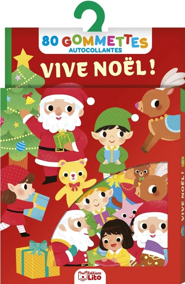 80 gommettes autocollantes : Vive Noêl