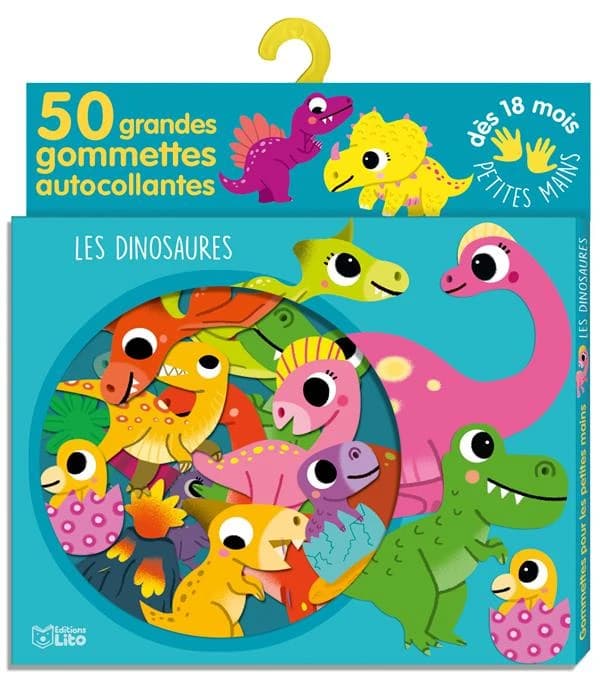 Les dinosaures - 50 grandes gommettes autocollantes