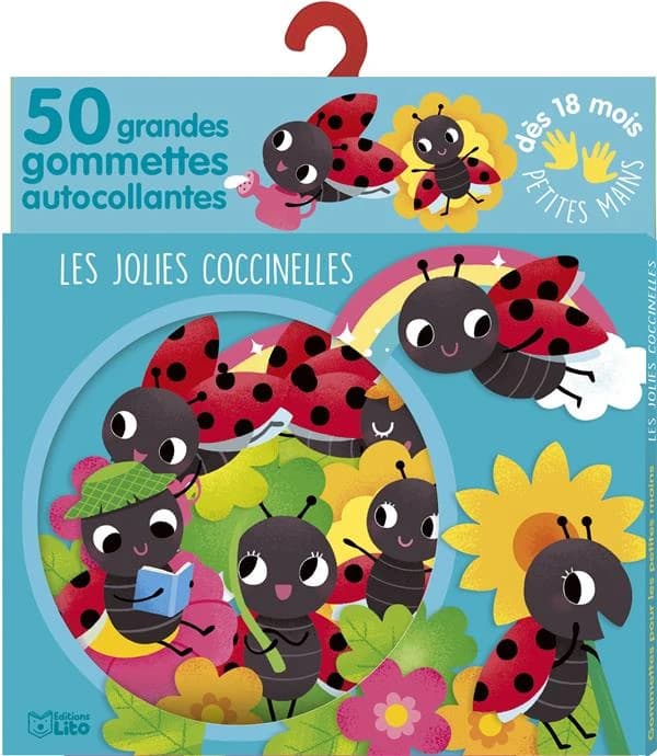 Les jolies coccinelles : 50 grandes gommettes autocollantes : [Autocollant]