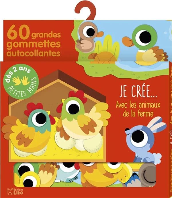 Les animaux de la ferme : dès 2 ans : [Autocollant]
