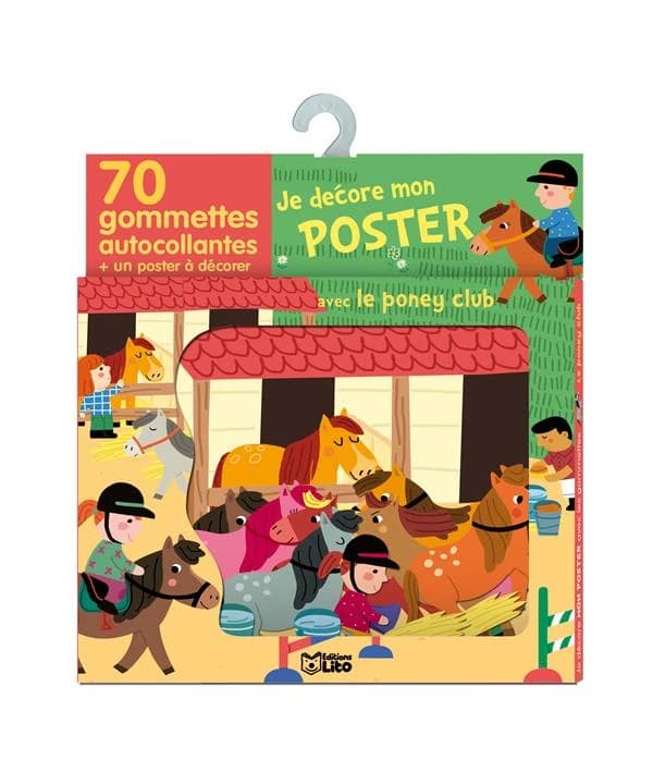 Je decore mon poster avec le poney club