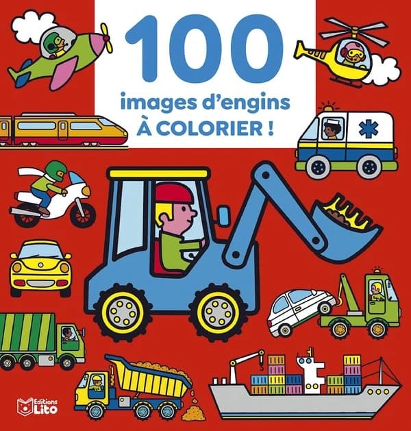 100 images d'engins à colorier