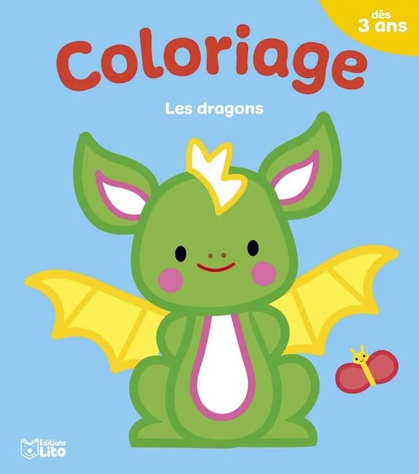 Coloriage : les dragons : 3 ans : [Album à colorier]