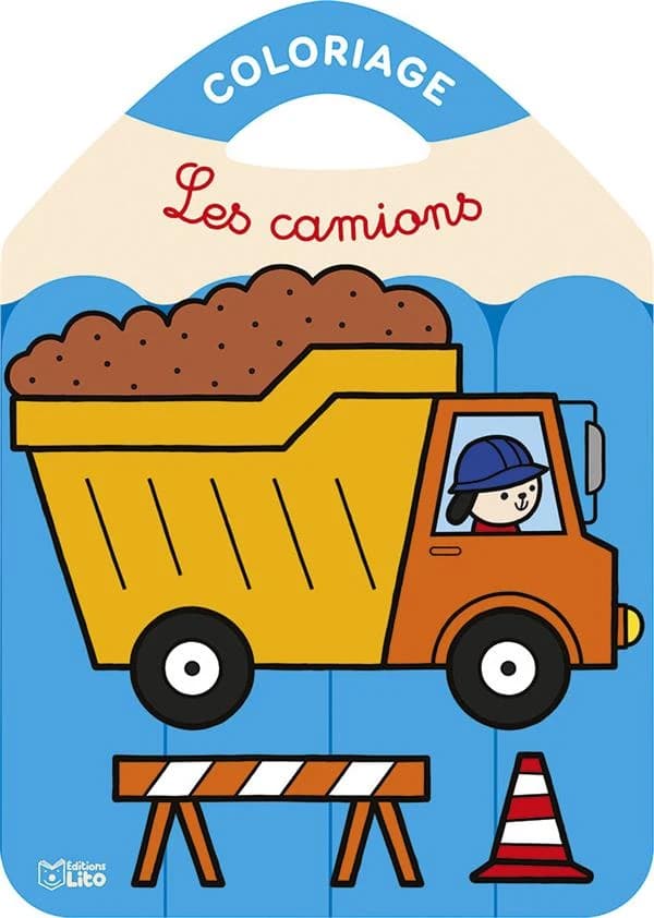 les camions : coloriage : [Album à colorier]