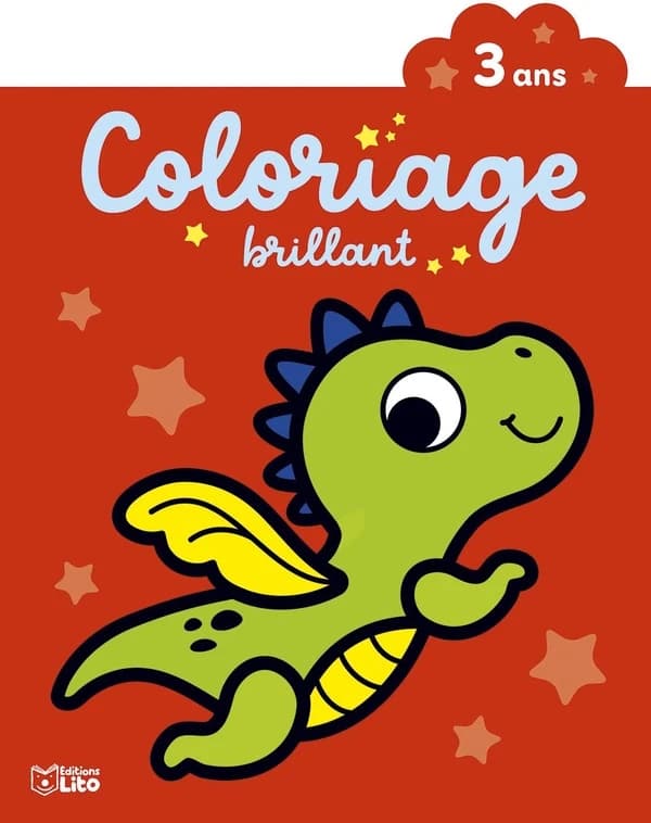 Coloriage brillant : Le dragon