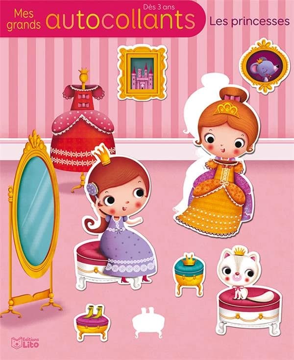 Mes grands autocollants : les princesses