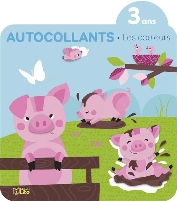 Autocollants : les couleurs : [cochon] : [Autocollant]