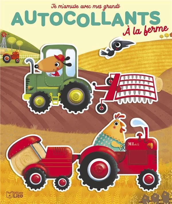 Autocollants : à la ferme : je m'amuse avec mes grands autocollants : dès 3 ans : [Autocollant]