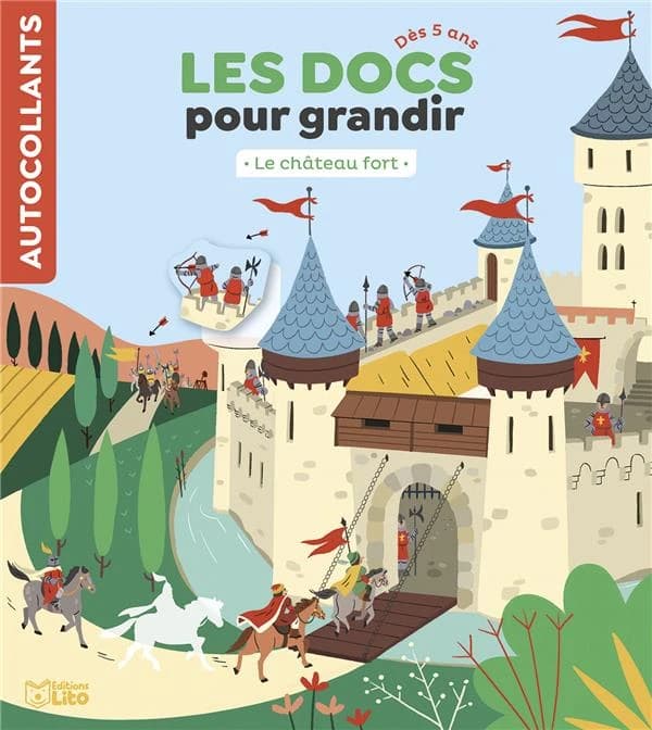 Les docs pour grandir : le château fort : [Autocollant]