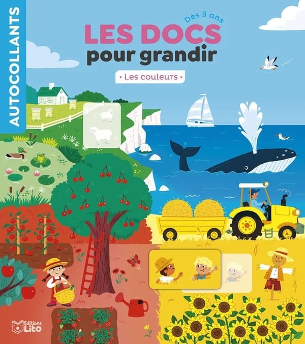Les docs pour grandir : les couleurs : dès 5 ans : [Autocollant]