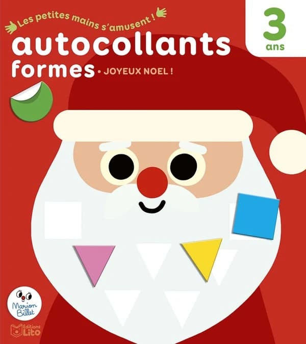 Autocollants : formes : Joyeux Noël : dès 3 ans