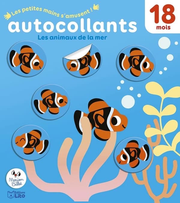 Les petites mains s'amusent autocollants : Les animaux de la mer