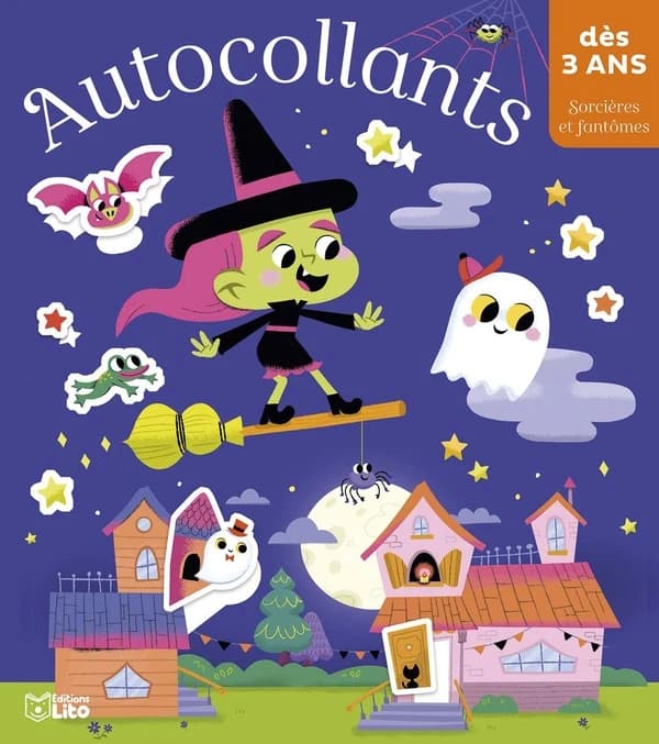 Autocollants : sorcières et fantômess : dès 3 ans : [Autocollant]