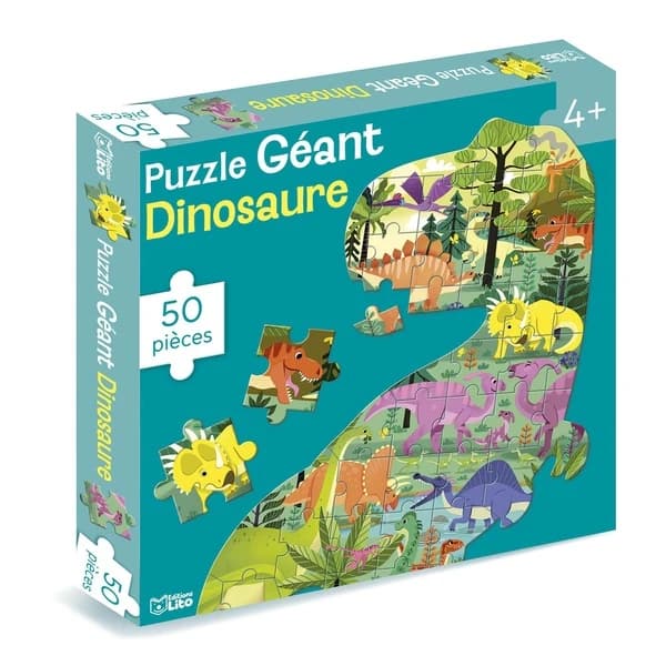 Ma grande boîte : Puzzle géant dinosaure