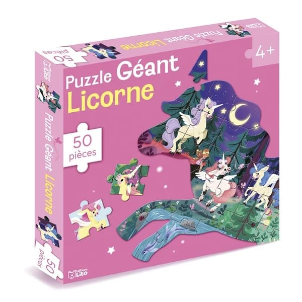 Ma grande boîte : Puzzle géant Licorne