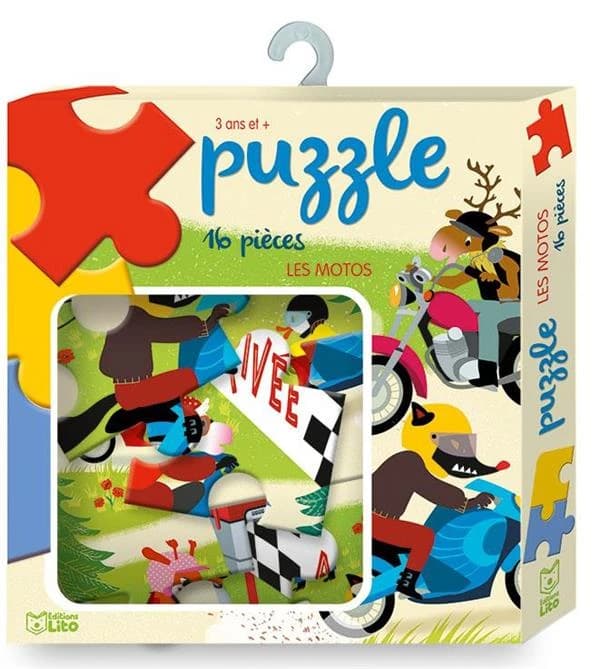 Les motos ; puzzle