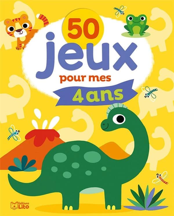 50 jeux pour mes 4 ans : [Album à colorier]