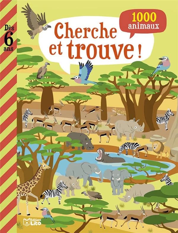 Mon grand livre de jeux ; cherche 1000 animaux