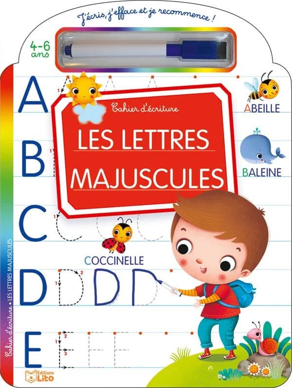 Les lettres majuscules : cahier d'écriture