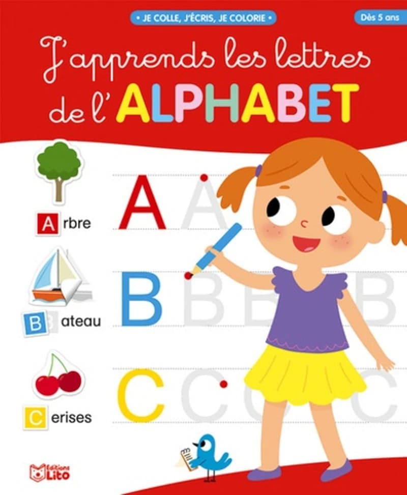 J'apprends les lettres de l'alphabet - Couverture rouge
