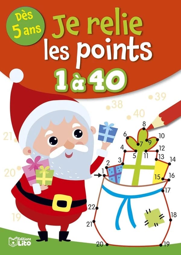 Je relie les points 1 à 40