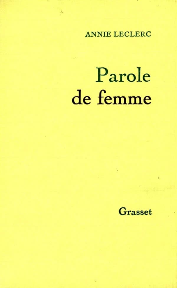 Parole de femme.