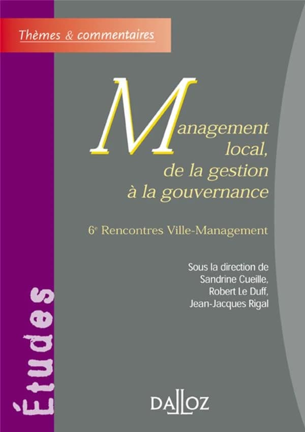 Management local, de la gestion à la gouvernance