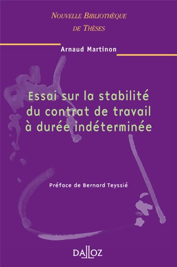 Essai sur la stabilité du contrat de travail à durée indéterminée